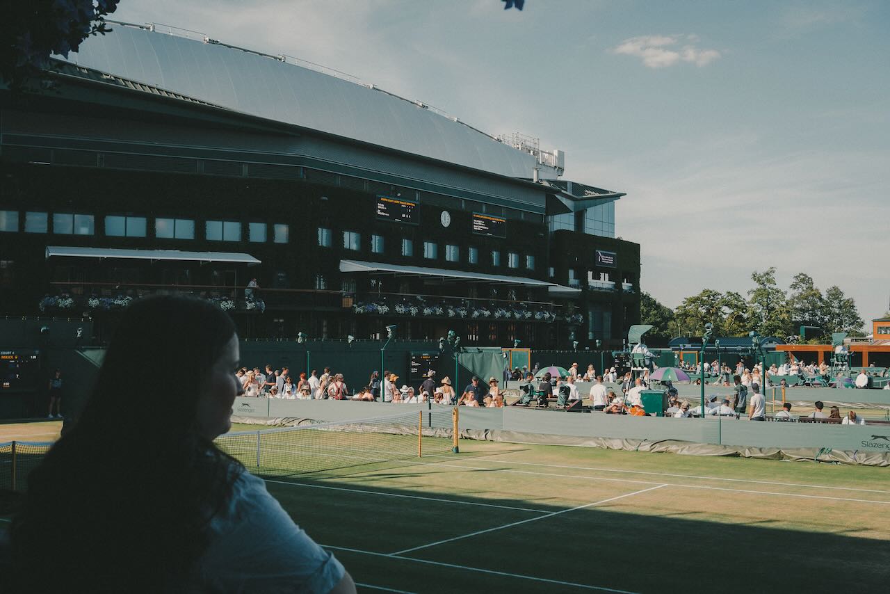 Sarah at Wimbledon